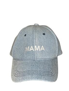 Denim “MAMA” Embroidered Baseball Cap
